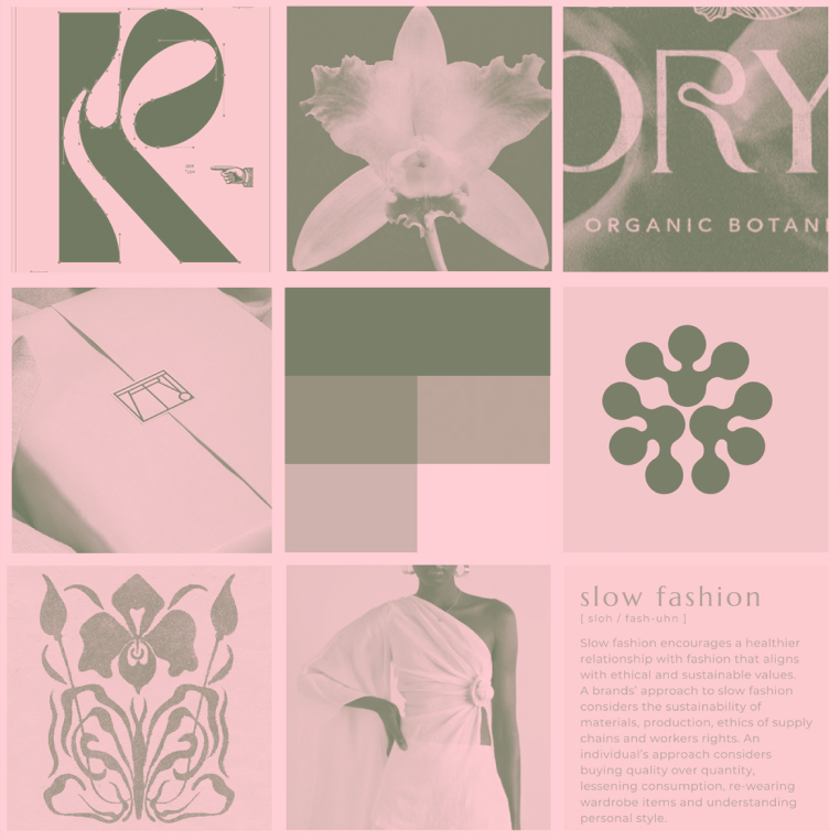 Simoné visual identity moodboard
